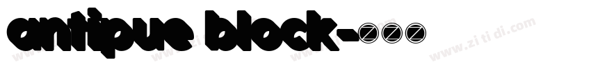 antipue block字体转换 antipue block字体转换